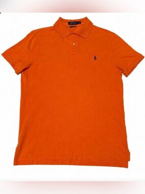 Polo Ralph Lauren Custom Slim Fit Men's M Orange Polo Shirt